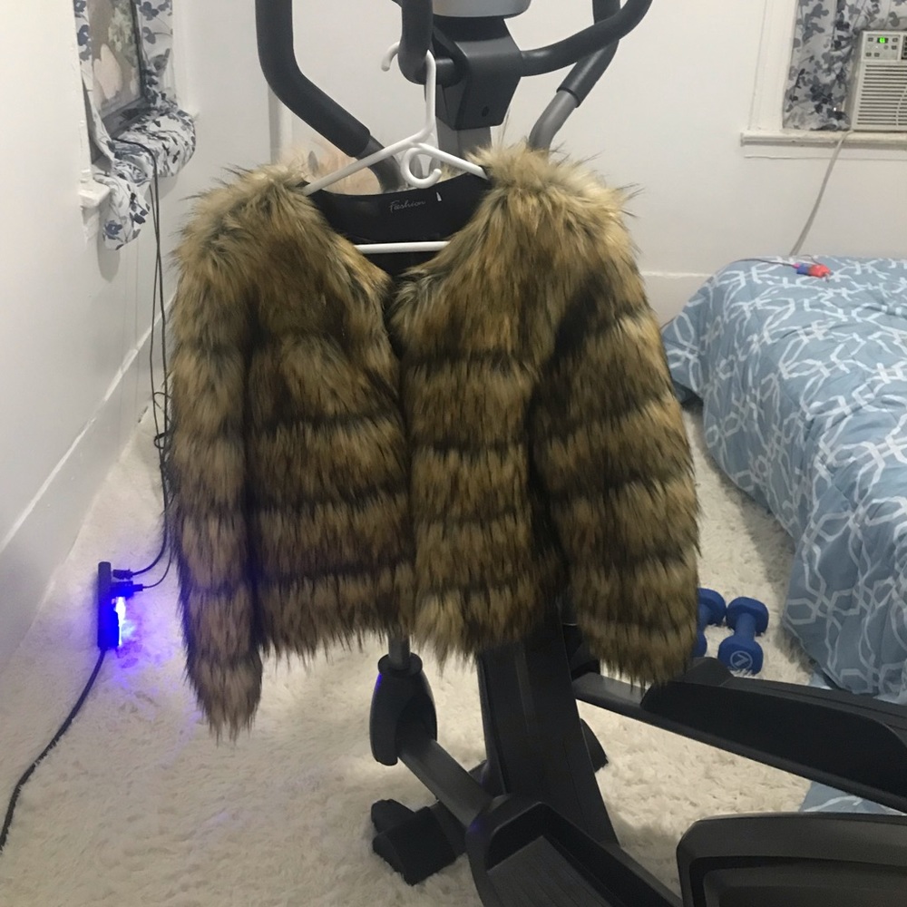 Genuine fox fur jacket